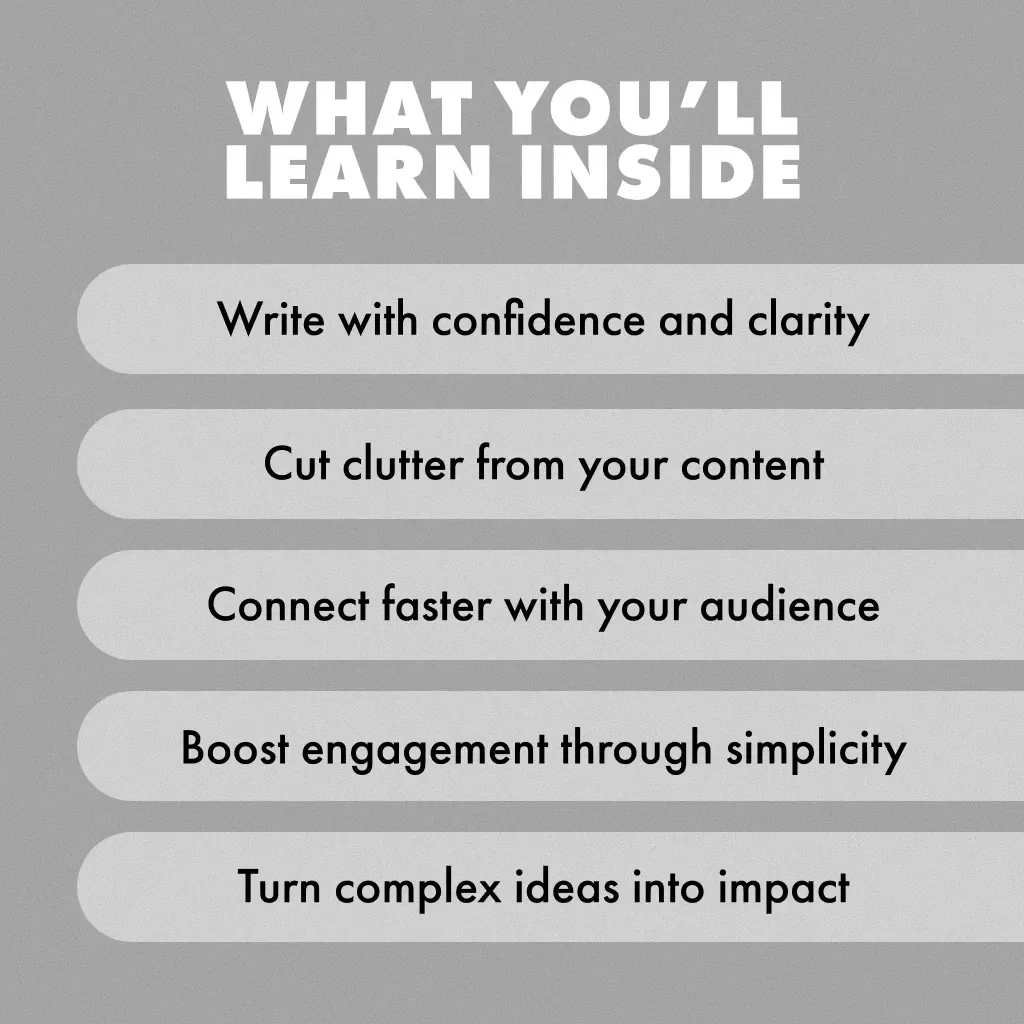 Small Words, Big Impact: The Secret to Powerful Simple Content | Digital Guide for Clear Writing, Plain Language, Brevity & Storytelling