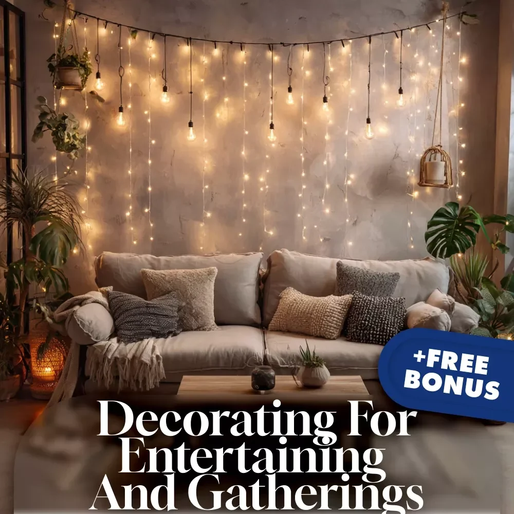 Decorating for Entertaining and Gatherings | Printable Guide for Party Planning, Stylish Home Decor Tips, and Hosting Made Easy | Digital Download eBook