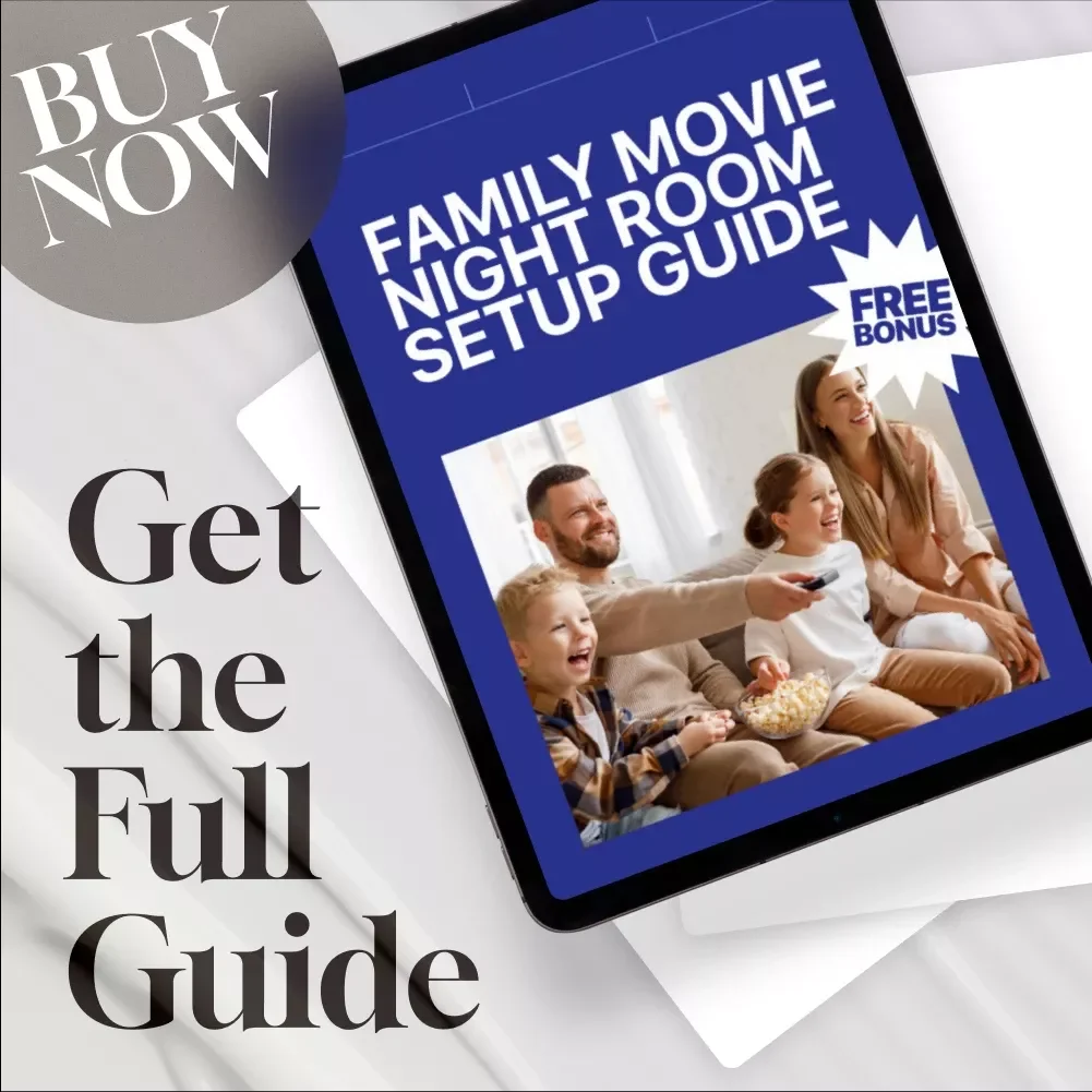 Family Movie Night Room Setup Guide | Digital Download Home Theater Ideas, DIY Checklist & eBook for Cozy Family Movie Nights