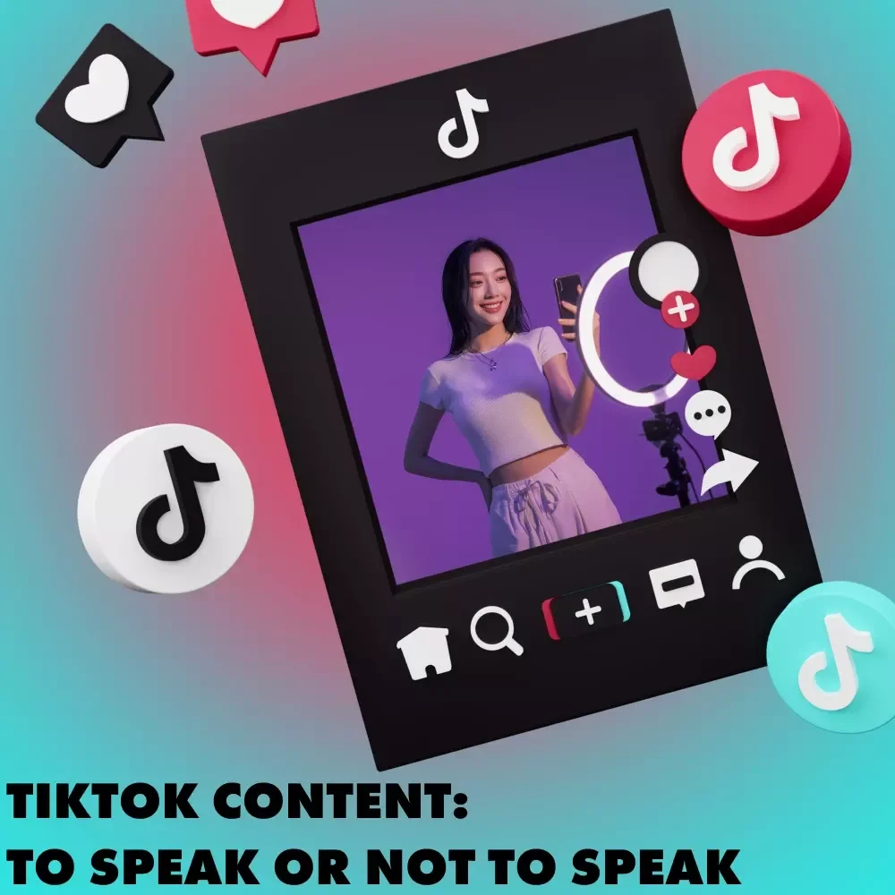 TikTok Content: To Speak or Not to Speak | Guide for Voice or Voiceless Style TikTok Creators | Digital Download eBook & Checklist