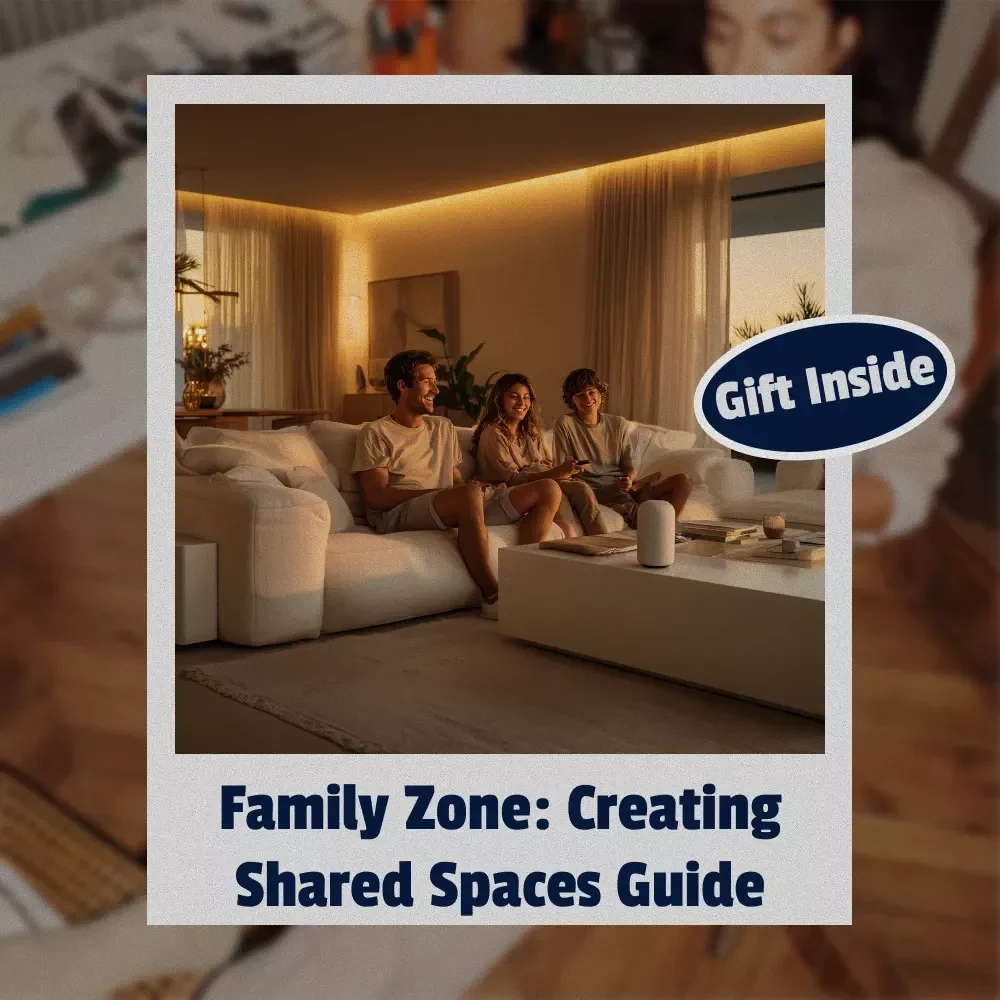 Family Zone: Creating Shared Spaces Guide | Digital Download Home Design eBook | Decorating, Layout & Storage Tips for Families