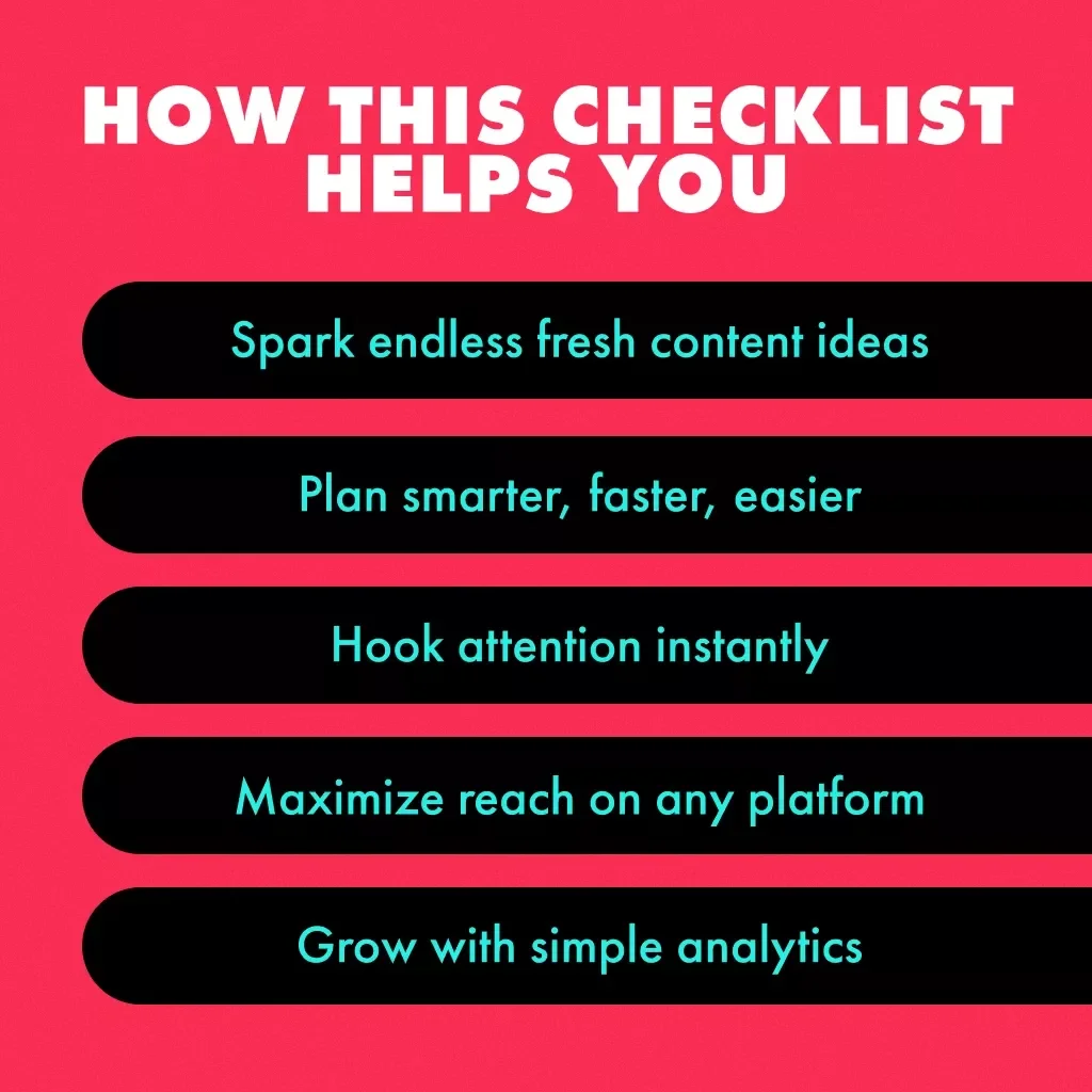 Ultimate Content Creation Mechanics Checklist: From Idea Spark to Viral Impact | Digital Download | Content Creation Mechanics Guide for Bloggers, Creators, and Entrepreneurs