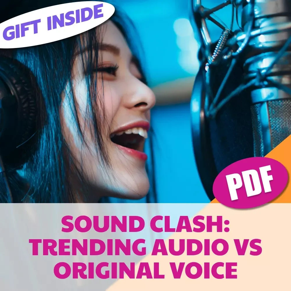 Sound Clash: Trending Audio vs Original Voice | TikTok & Reels Content Strategy Checklist | Digital Download for Creators, Coaches, and Small Business Owners