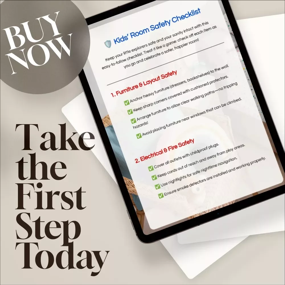 Kids’ Room Safety Checklist | Childproofing Guide | Printable eBook | Baby Proof Home Safety | Toddler Safety Tips | Digital Download