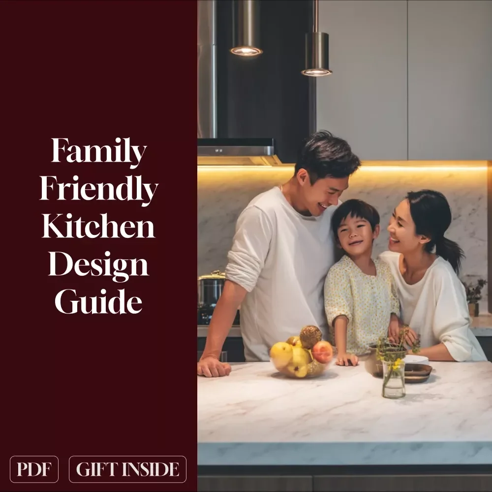 Family Friendly Kitchen Design Guide | Digital Download | Kitchen Layout, Storage, Safety, Materials & AI Planning eBook for Families