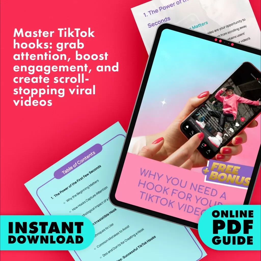 Why You Need a Hook for Your TikTok Videos | Digital Guide for Content Creators, Influencers & Marketers | Improve Engagement with TikTok Hooks