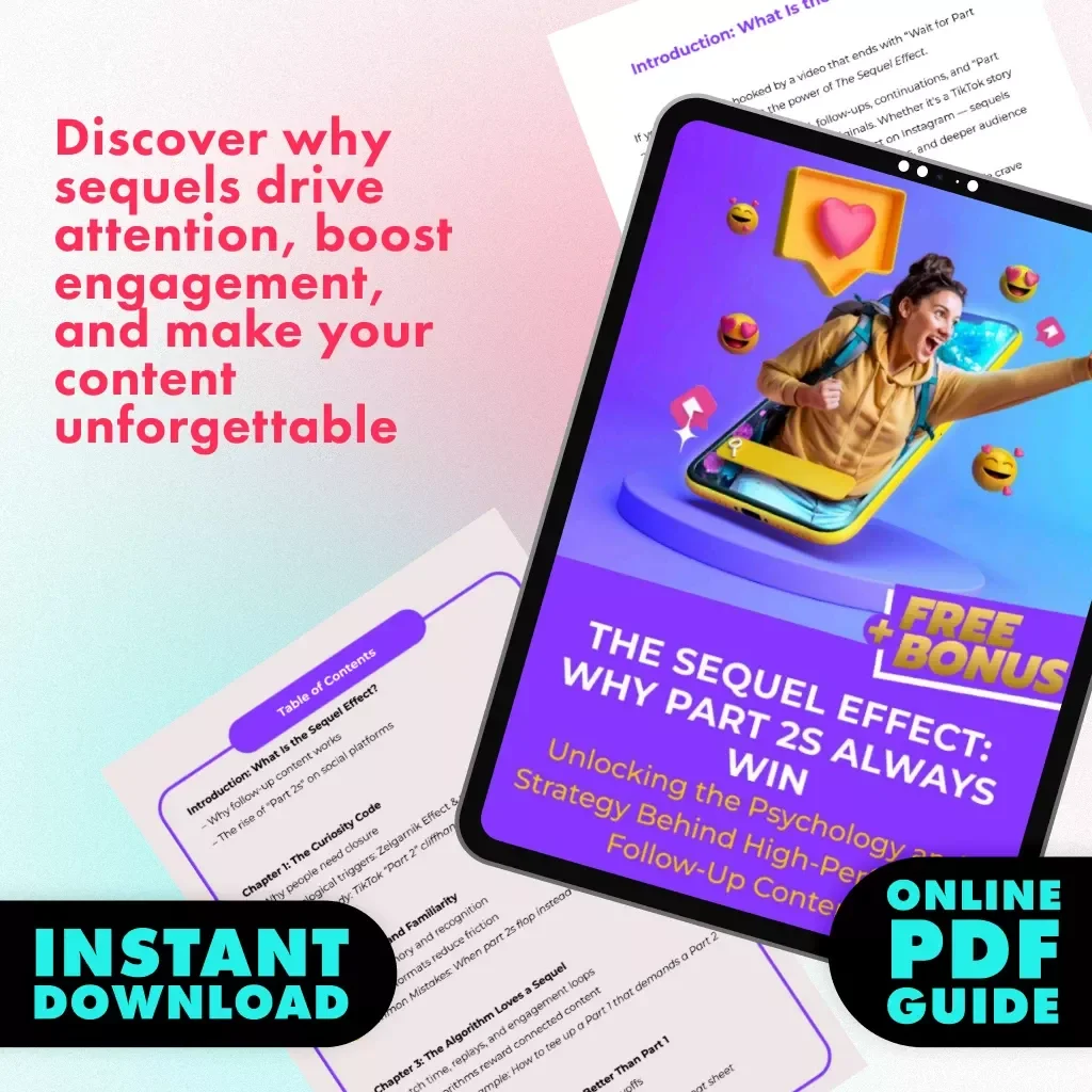 The Sequel Effect: Why Part 2s Always Win | Digital Guide for Content Creators, Marketers & Social Media Growth | Why part 2s always perform better