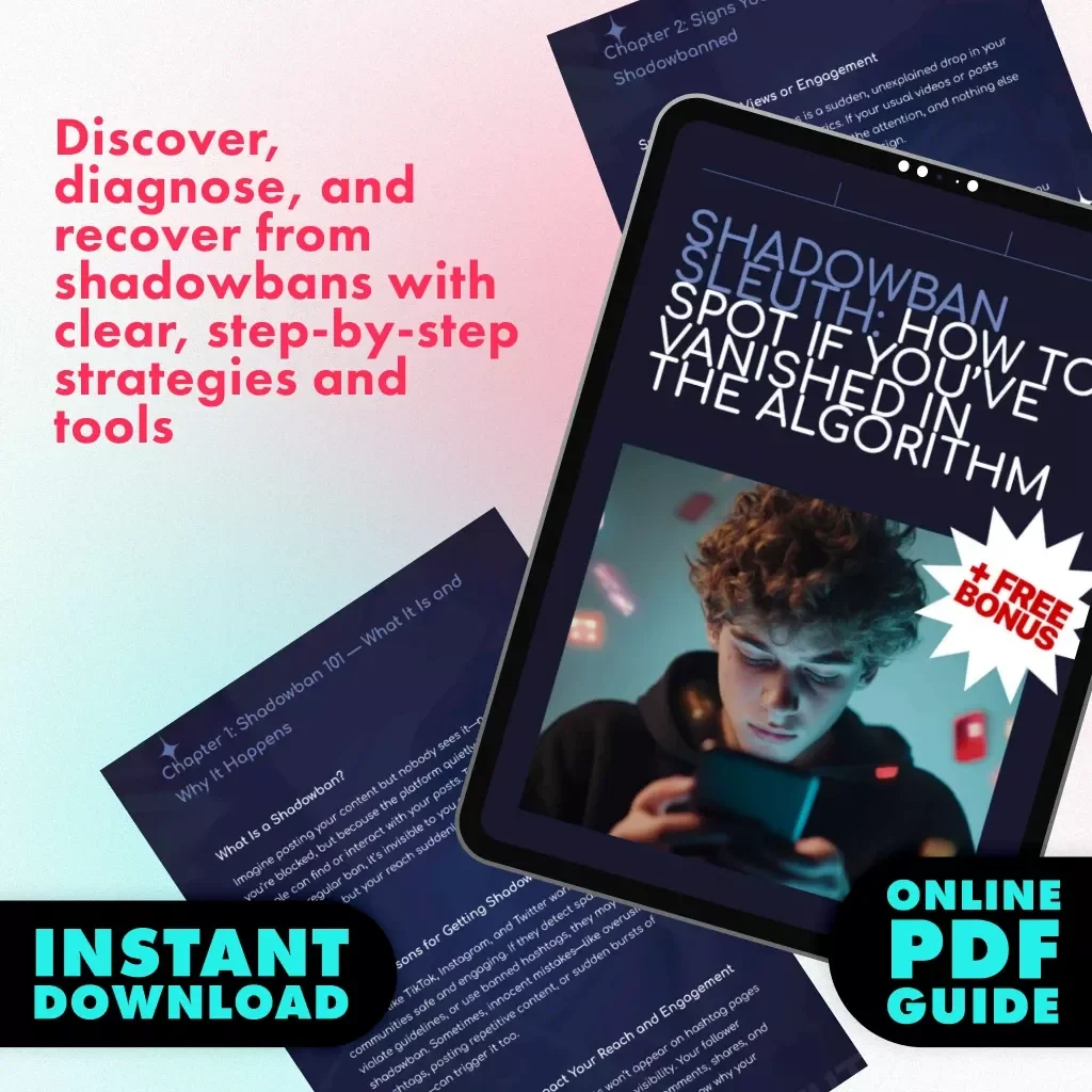 Shadowban Sleuth: How to Spot If You’ve Vanished in the Algorithm – Guide to How to Check If You’re Shadowbanned, Identify Algorithm Issues, and Recover Reach