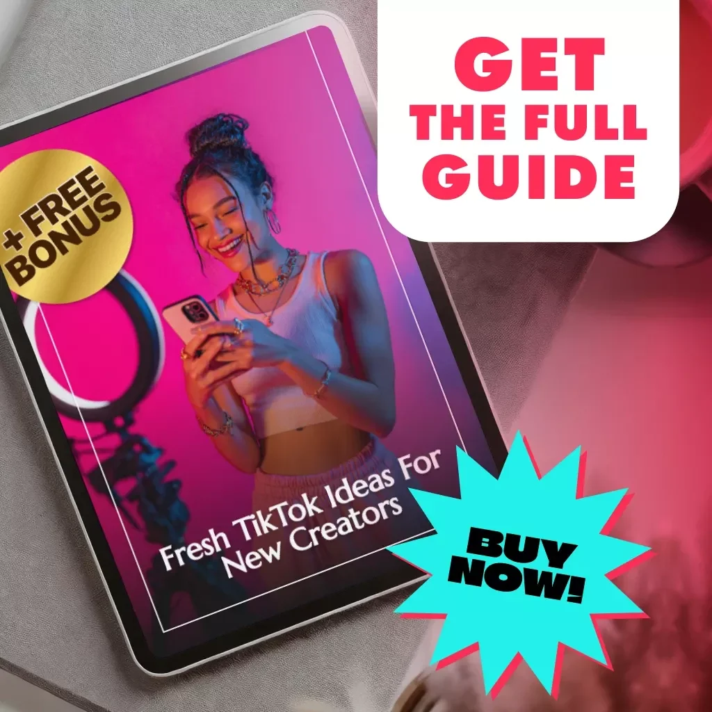 Fresh TikTok Ideas for New Creators | Beginner’s Guide to TikTok Content, Trends & Growth Tips | Digital Download eBook for TikTok Ideas for Beginners