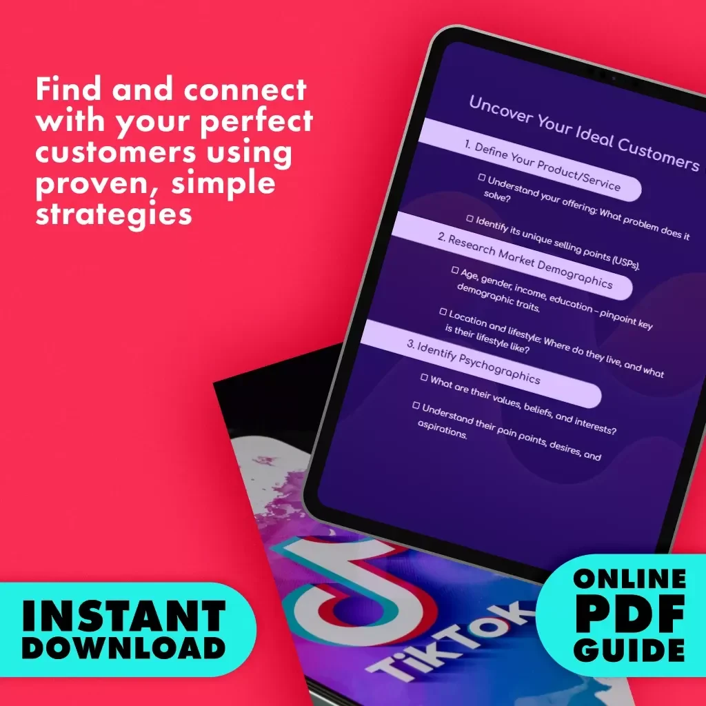 Uncover Your Ideal Customers | Target Audience Checklist | How to Identify Your Target Audience | Small Business Marketing eBook Download