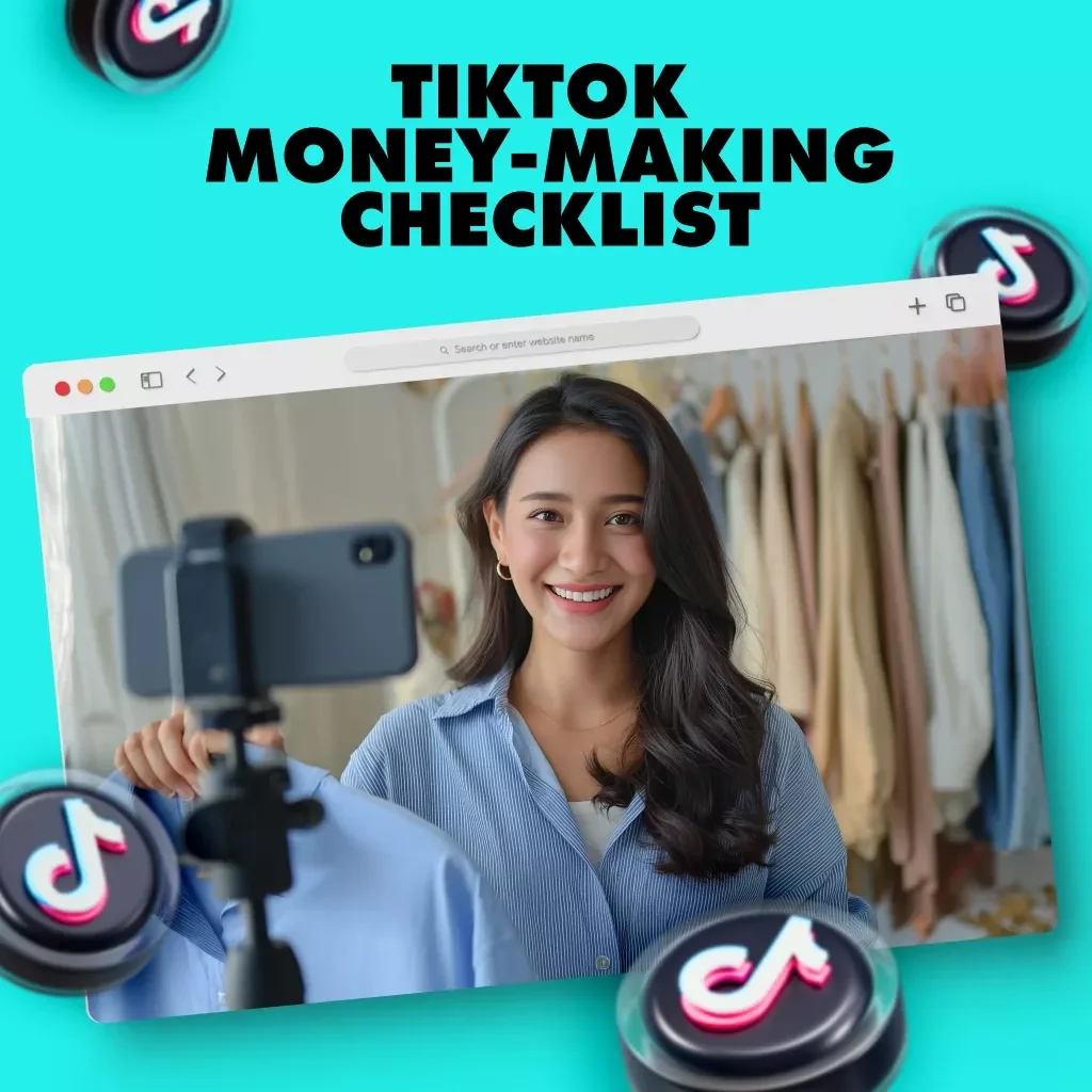 TikTok Money-Making Checklist: Your Fun & Fast-Track Guide to Going Viral (and Getting Paid) | Digital Download eBook Guide for Beginners | How to Earn Money on TikTok Step-by-Step Checklist
