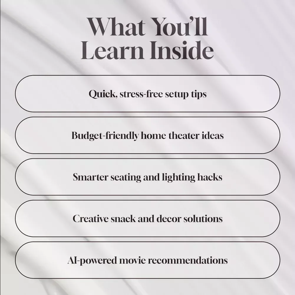 Family Movie Night Room Setup Guide | Digital Download Home Theater Ideas, DIY Checklist & eBook for Cozy Family Movie Nights