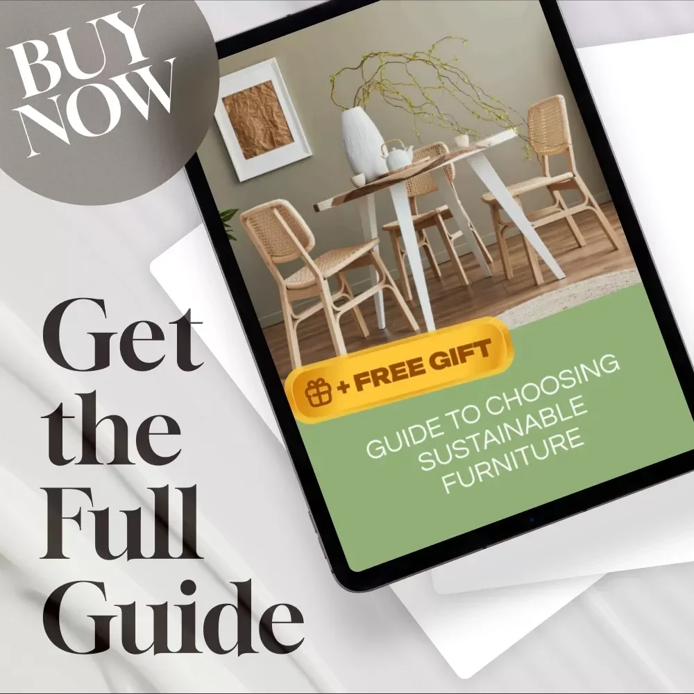 Guide to Choosing Sustainable Furniture | Eco-Friendly Home Decor eBook | Digital Download for Conscious Interiors