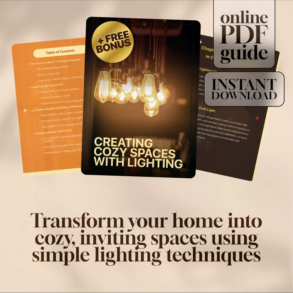 Creating Cozy Spaces with Lighting | Digital Guide for Home Decor, Atmosphere, and Interior Design Inspiration