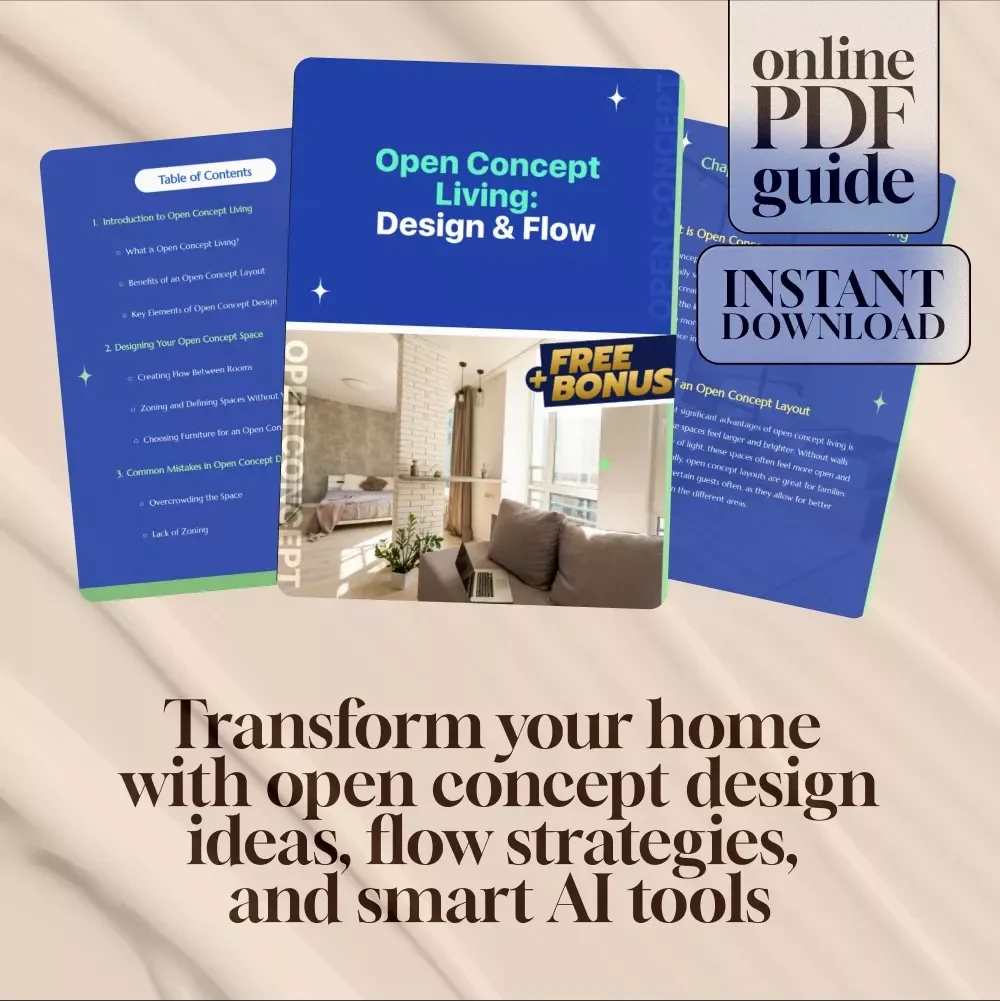 Open Concept Living: Design & Flow | Digital Guide for Home Design, Interior Styling, Open Floor Plans & AI Tools