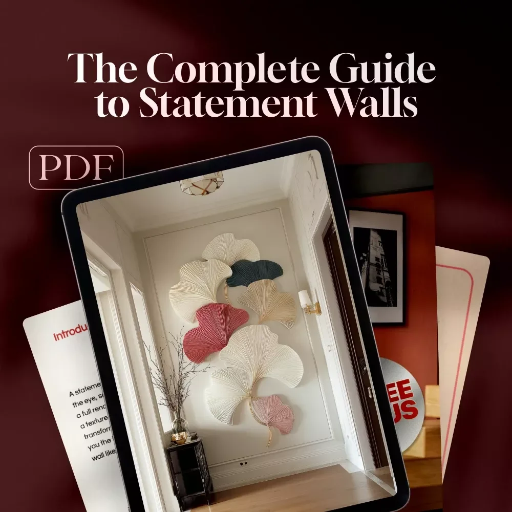 The Complete Guide to Statement Walls | Digital Download Home Decor Guide, DIY Interior Design eBook, Bold Accent Wall Ideas & Checklist