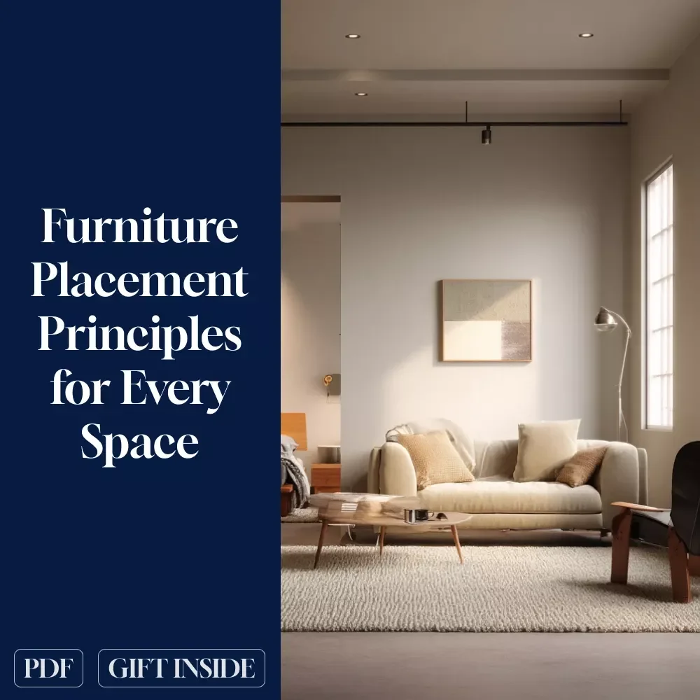 Furniture Placement Principles for Every Space | Interior Design Guide | Digital Download eBook for Home Decor, Room Layout, and AI-Powered Styling