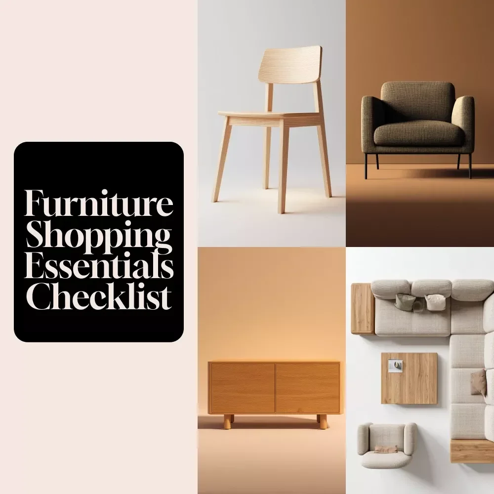 Furniture Shopping Essentials Checklist | Printable Digital Download | Home Decor Buying Guide | eBook PDF for Smart Furniture Shopping