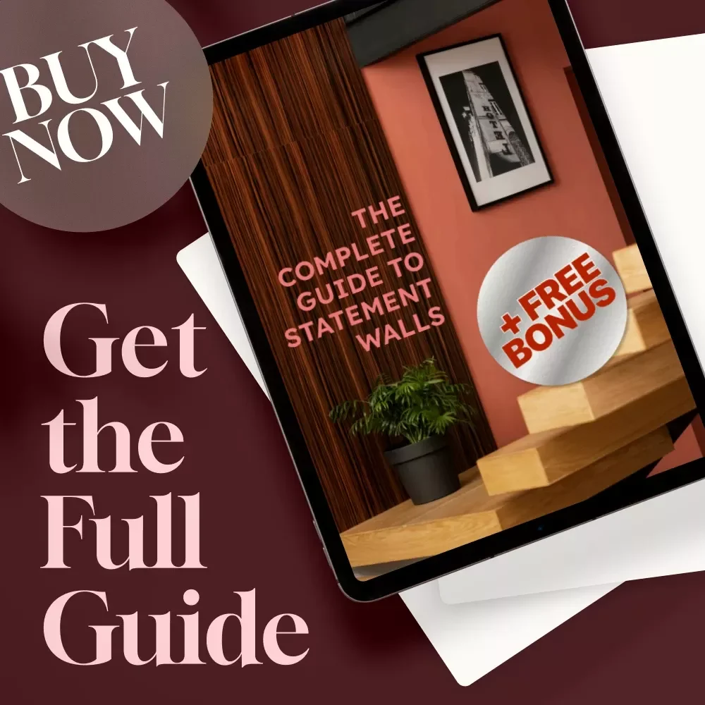 The Complete Guide to Statement Walls | Digital Download Home Decor Guide, DIY Interior Design eBook, Bold Accent Wall Ideas & Checklist