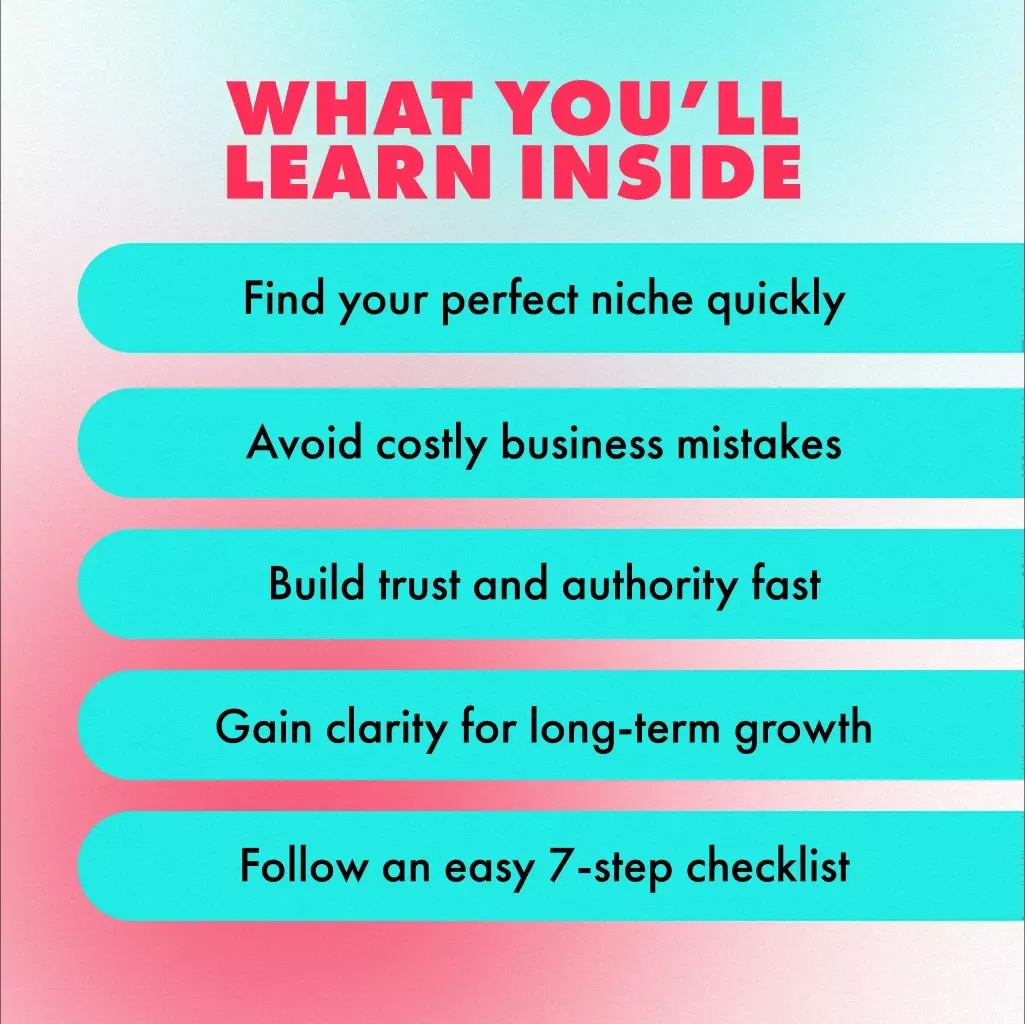 Niche to Win: Why Going Smaller Gets You Bigger Results | Digital Guide for Entrepreneurs, Coaches, and Creators | The Power of Niche Focus eBook