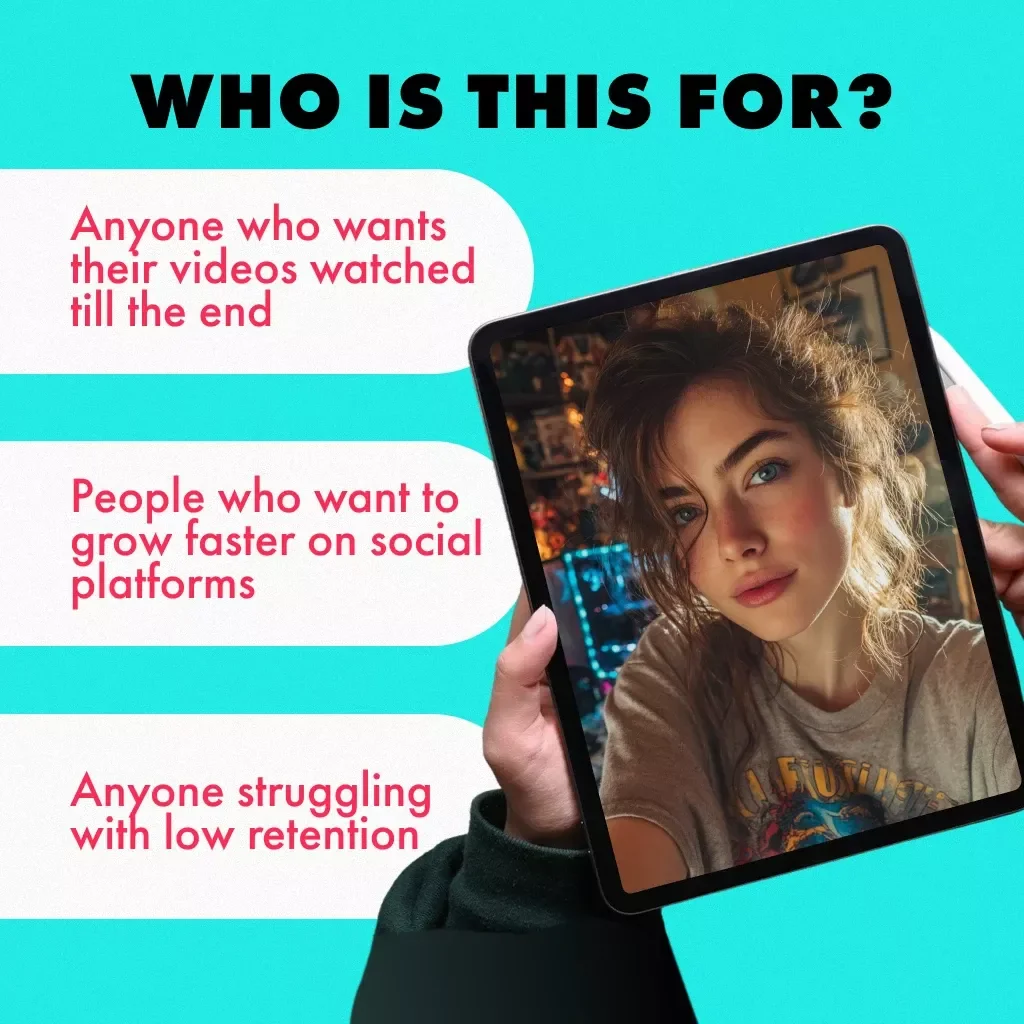 Watch Me Till the End: The Secret to Consistent Watch Time | Digital Guide for Creators, YouTubers & Content Marketers | Instant Download