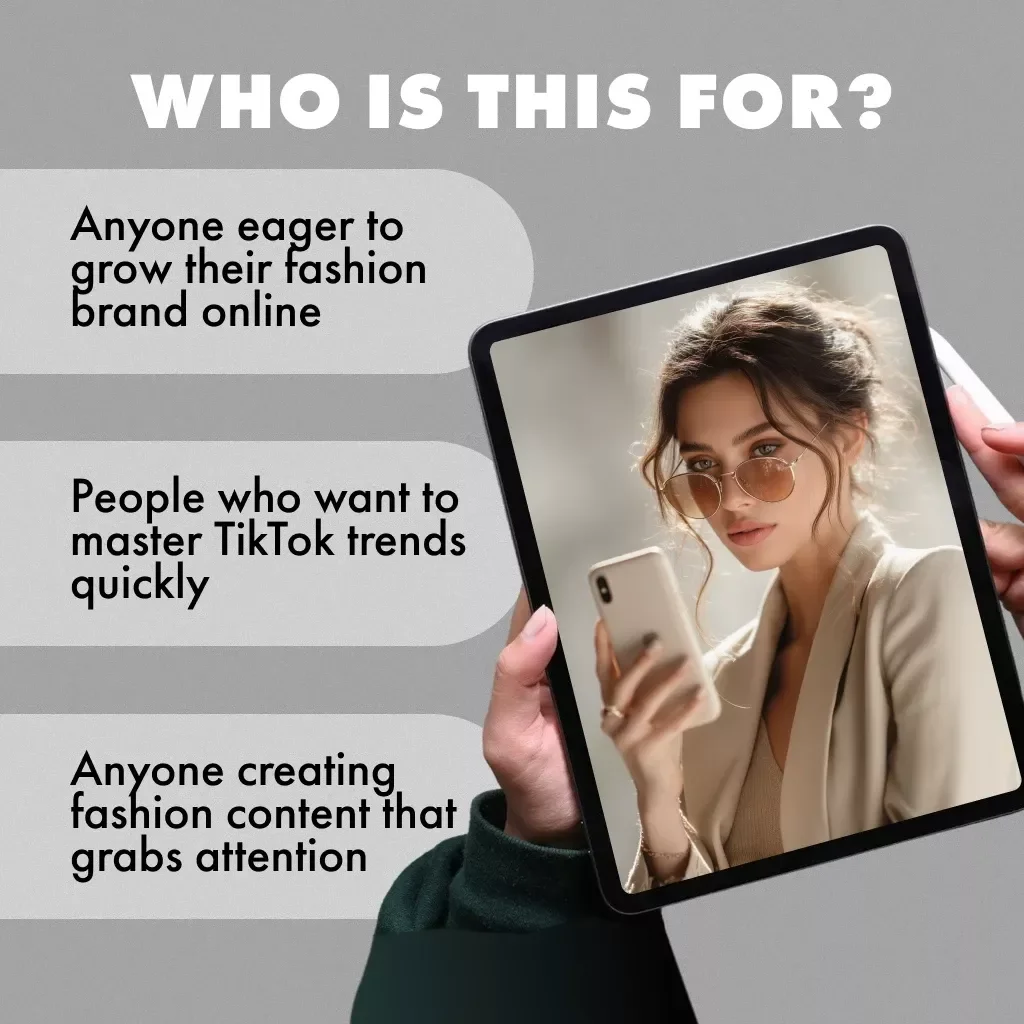 Trending Smart: Mastering TikTok Creative Center for Fashion Success | Digital Download Guide for Fashion Brands, Social Media Growth, Trend Strategy & Content Creation
