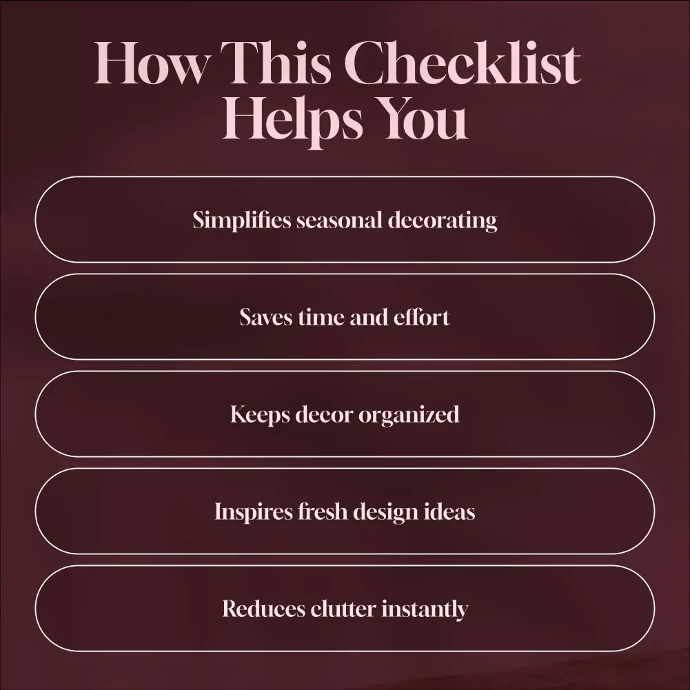 Seasonal Decor Swap-Out Checklist | Printable Digital Download Home Styling Guide for Seasonal Decorating, eBook & Organization Planner
