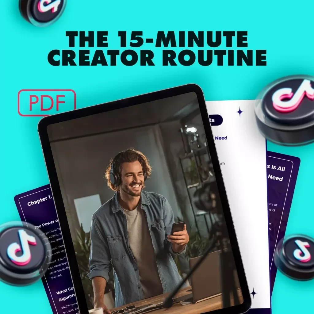 The 15-Minute Creator Routine | Your 15-Minute Daily TikTok Routine | Digital Download Guide for Content Creators, Influencers & Small Business Growth