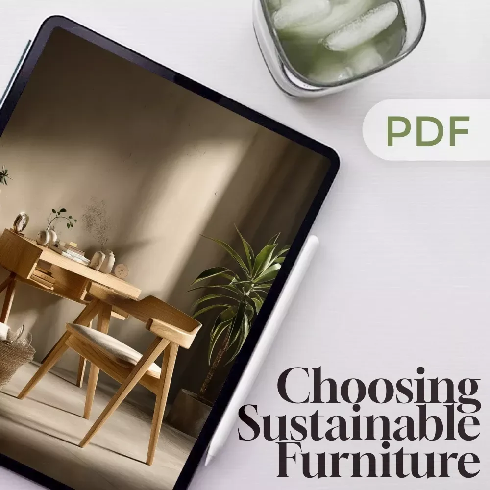 Guide to Choosing Sustainable Furniture | Eco-Friendly Home Decor eBook | Digital Download for Conscious Interiors