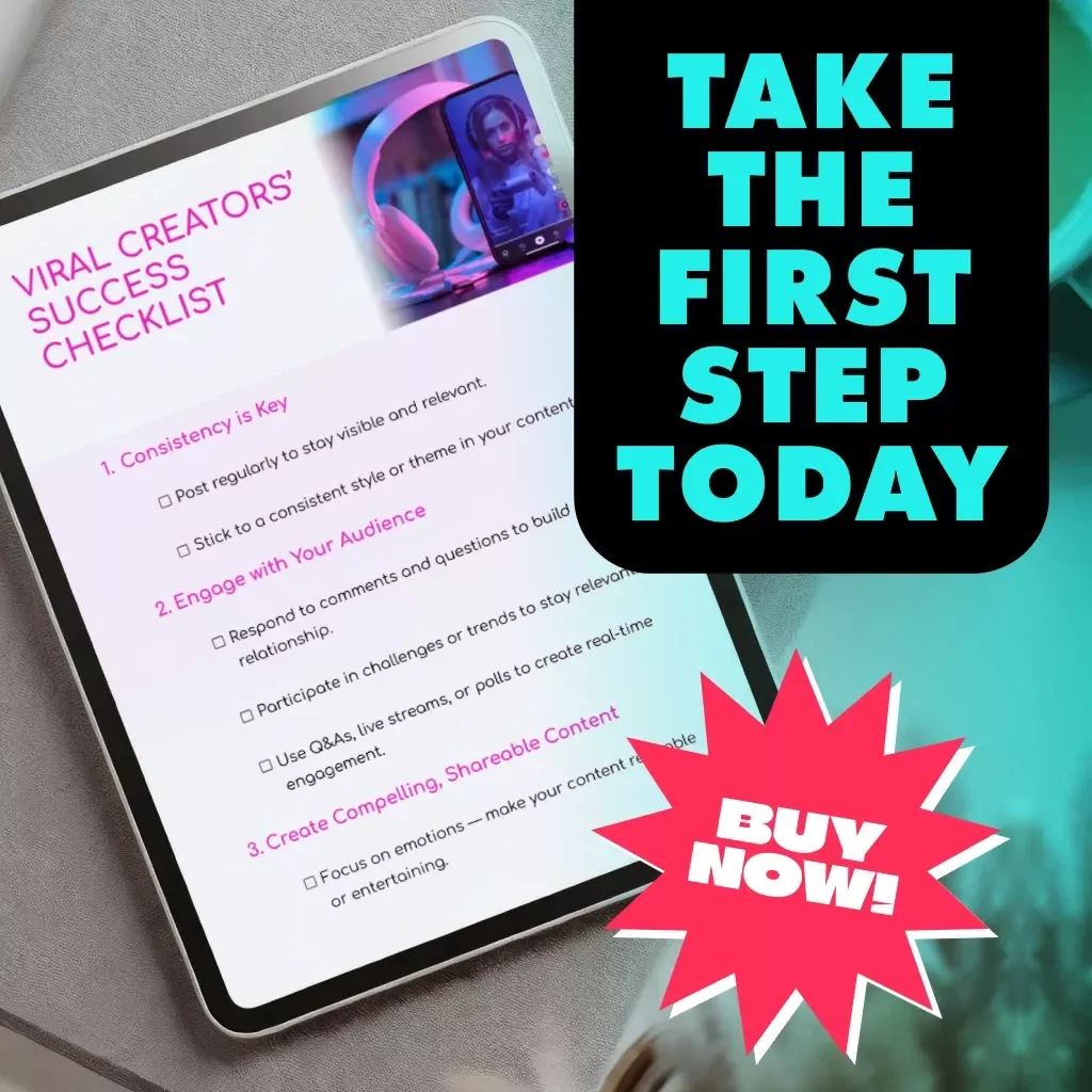 Viral Creators’ Success Checklist | What Viral Creators Do Differently | Digital Download for Content Creators, Influencers & Social Media Growth
