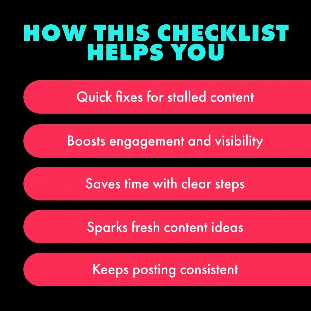 Overcoming Content Stalls Like a Pro | Digital Checklist for Creators, Bloggers & Online Entrepreneurs | What to Do When Your Content Stalls Guide