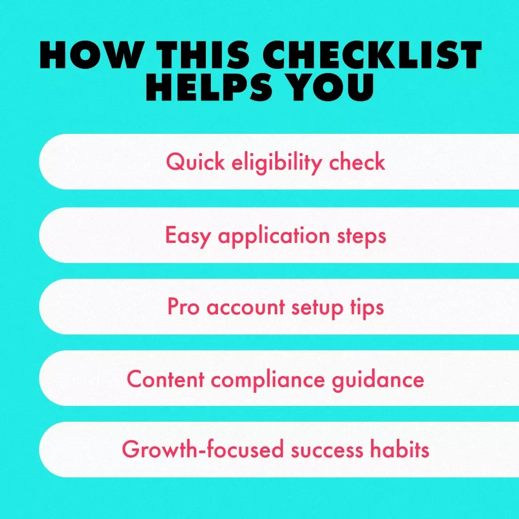 How to Join TikTok Creator Rewards Program Checklist | Digital Download Guide for Creators | Step-by-Step eBook PDF for Eligibility, Application & Growth
