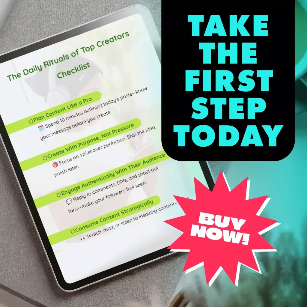 The Daily Rituals of Top Creators Checklist | Digital Download Productivity Guide for Creators | What Top Creators Do Every Day