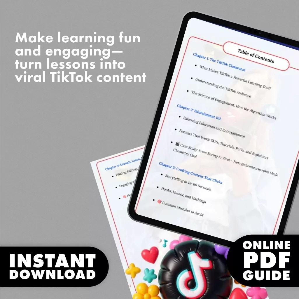 Edutain to Entertain: Making Learning Go Viral on TikTok | Digital Guide for Teachers, Creators & Coaches | How to Make Educational Content Fun and Engaging