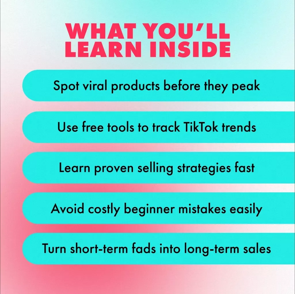 Viral Gold: How to Spot & Sell TikTok Trending Products | Digital Download Guide for Finding Viral Products, eBook for TikTok Trends, Online Selling Checklist