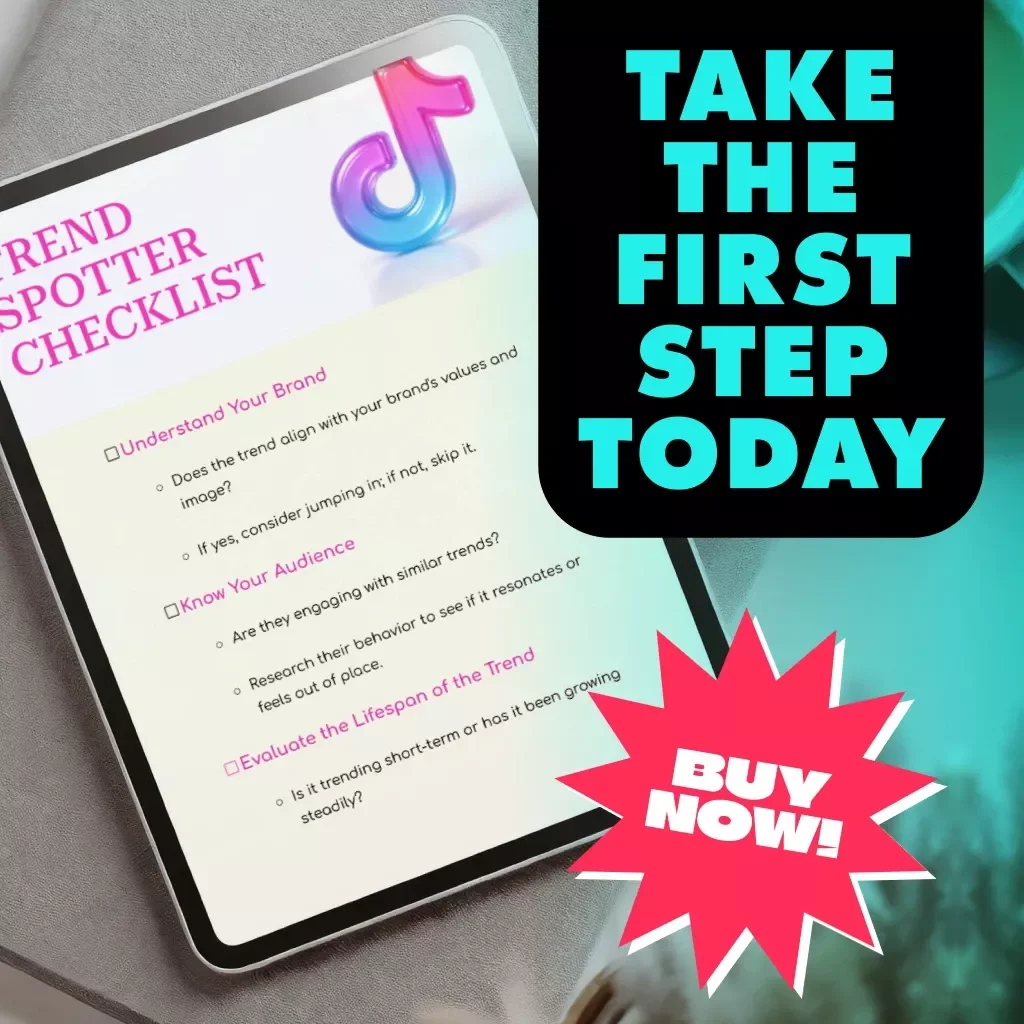 Trend Spotter Checklist | Digital Download Guide | When to Follow Trends and When to Skip Them | Branding & Marketing Strategy