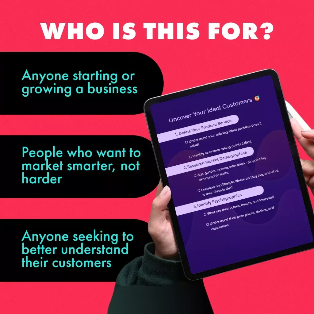 Uncover Your Ideal Customers | Target Audience Checklist | How to Identify Your Target Audience | Small Business Marketing eBook Download