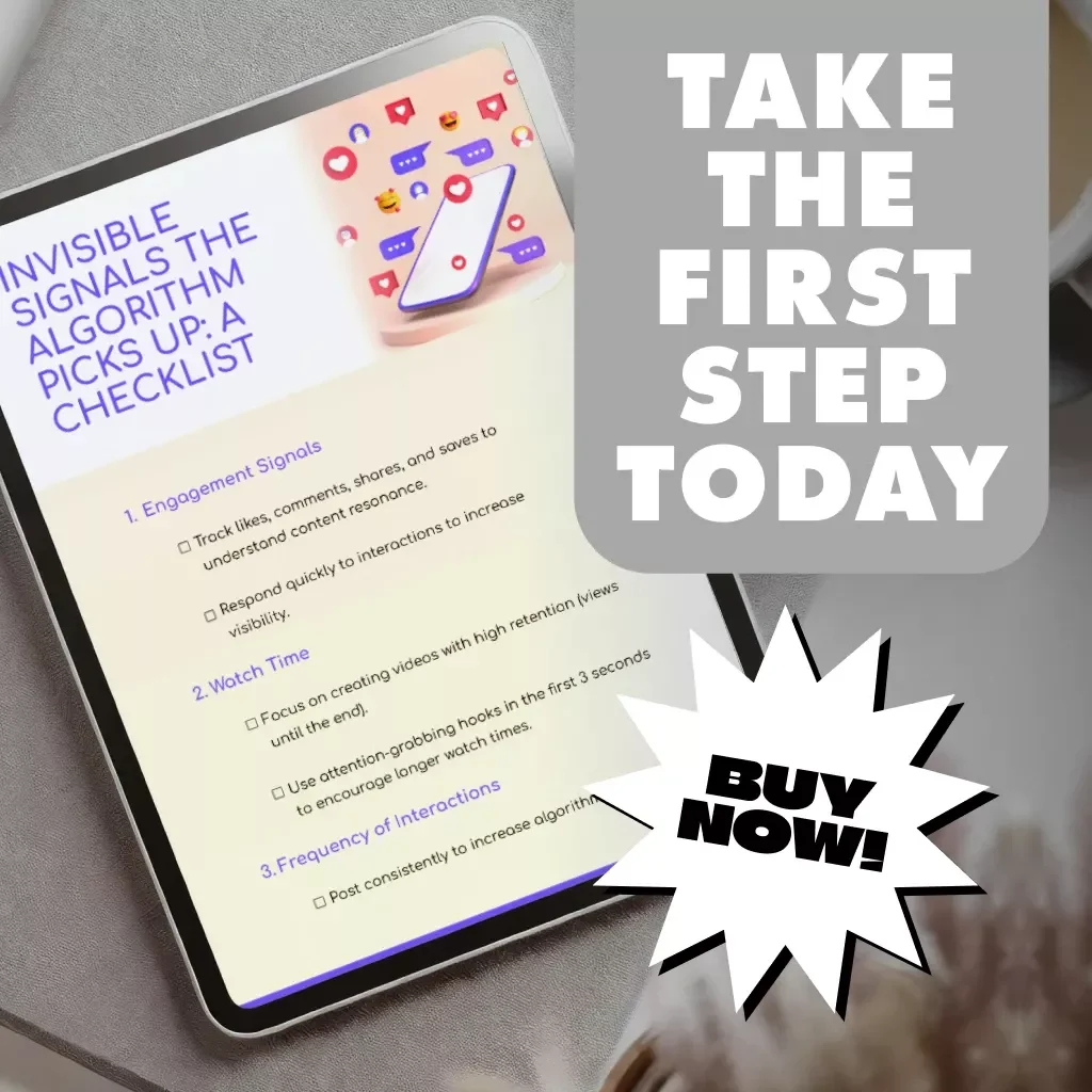 Invisible Signals the Algorithm Picks Up: A Checklist | Social Media Growth Guide | Digital Download eBook for Content Creators & Marketers