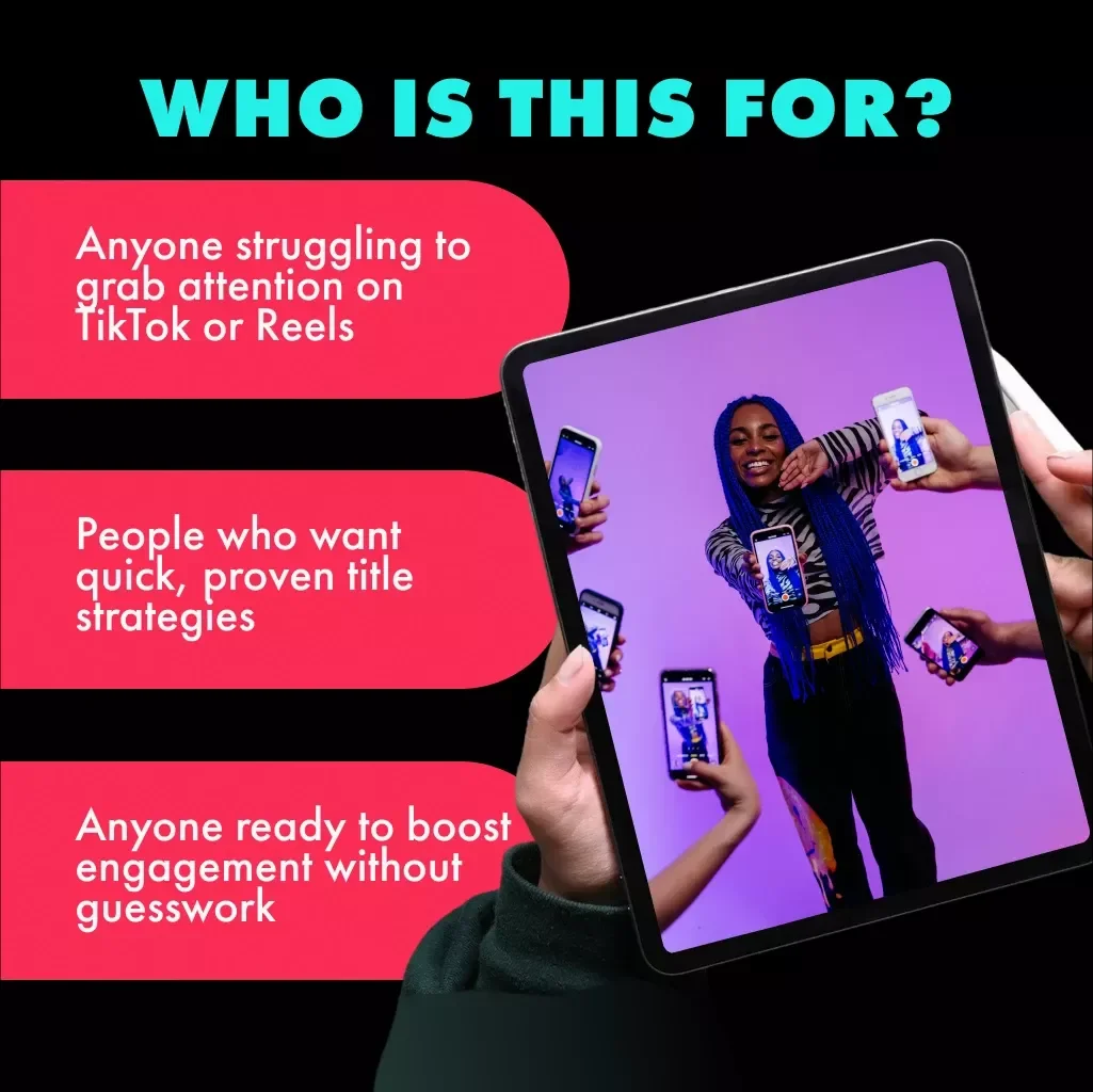 Hooked in 3 Seconds: Secrets to Scroll-Stopping Video Titles | Digital Guide for Engaging TikTok & Social Media Content | eBook Download