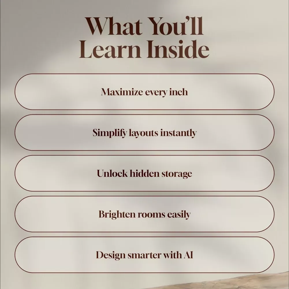 Small Space Solutions for Urban Living | Digital Download Guide for Apartment Decor, Storage Ideas, Multi-Functional Furniture & AI Home Design Tips
