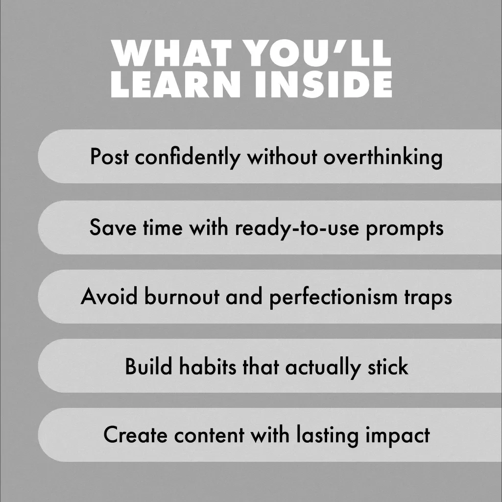 The 30-Day Content Consistency Challenge | Digital Guide for Content Creators, eBook, Social Media Posting Planner & Productivity Checklist