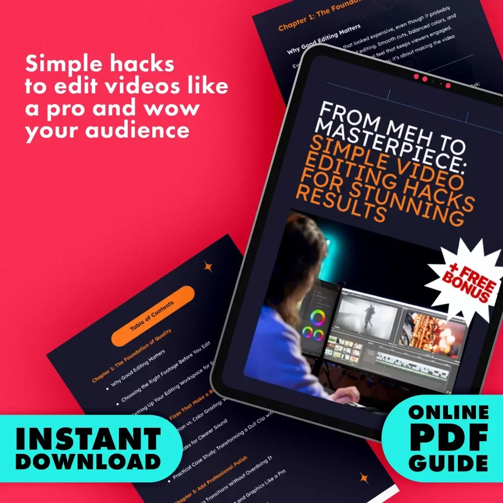 From Meh to Masterpiece: Simple Video Editing Hacks for Stunning Results | Digital Guide for Beginners & Creators | Learn Simple Editing Tricks to Make Videos Look High-Quality