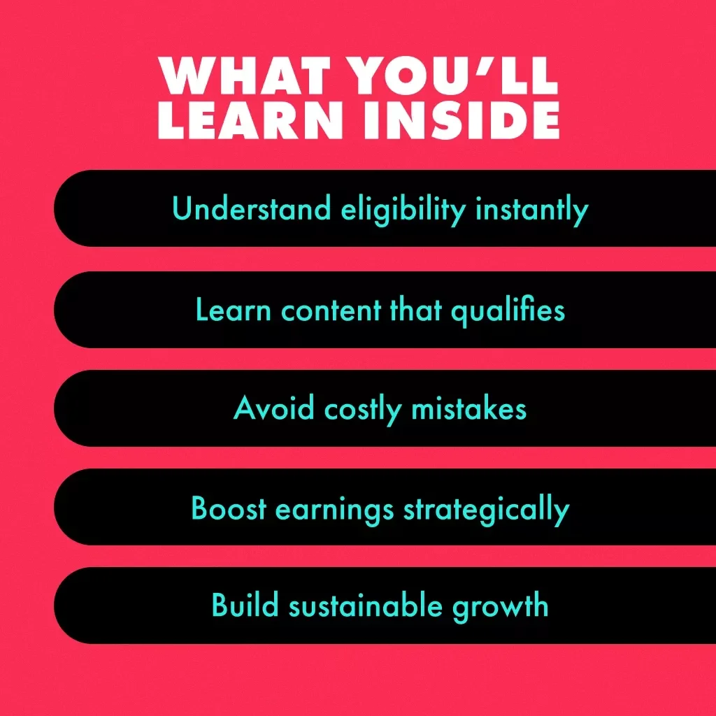 A Guide to TikTok’s Creator Rewards Program | Digital Download Guide for Monetization, Content Creators, and Social Media Growth