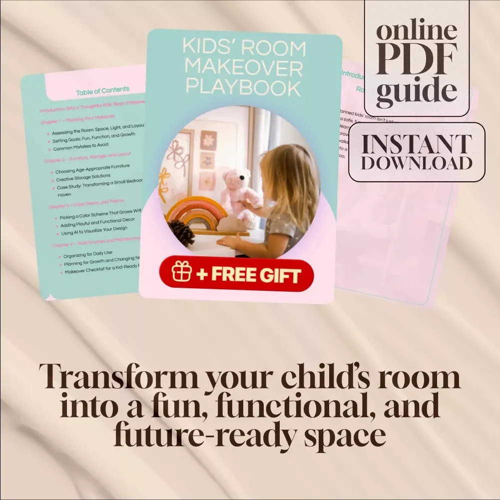 Kids’ Room Makeover Playbook | Digital Download Guide for Parents | Kids’ Room Decor, Storage, Layout, and Design Ideas