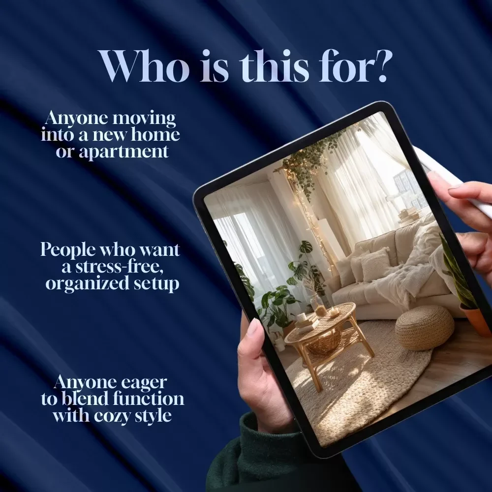 Moving-In Furniture Setup Checklist | Digital Download Guide for Apartment & Home Furniture Placement, Room Layout, and Interior Design Essentials