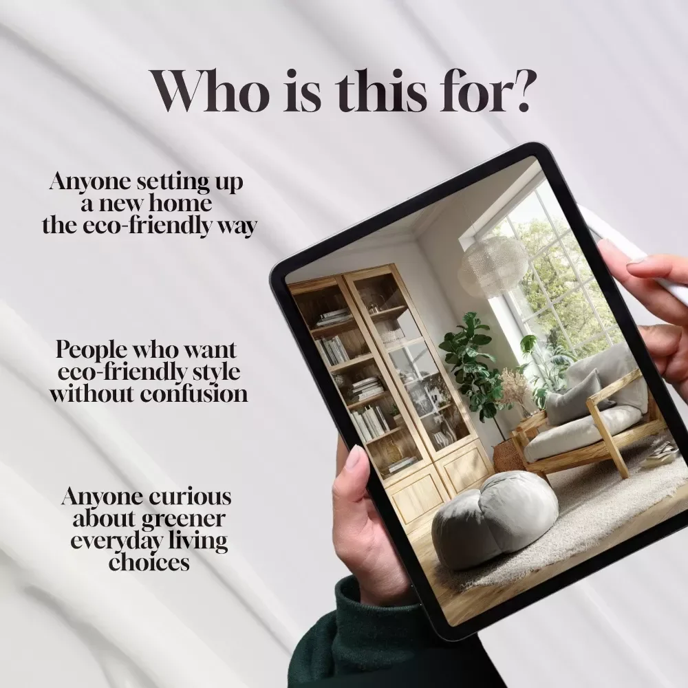 Guide to Choosing Sustainable Furniture | Eco-Friendly Home Decor eBook | Digital Download for Conscious Interiors