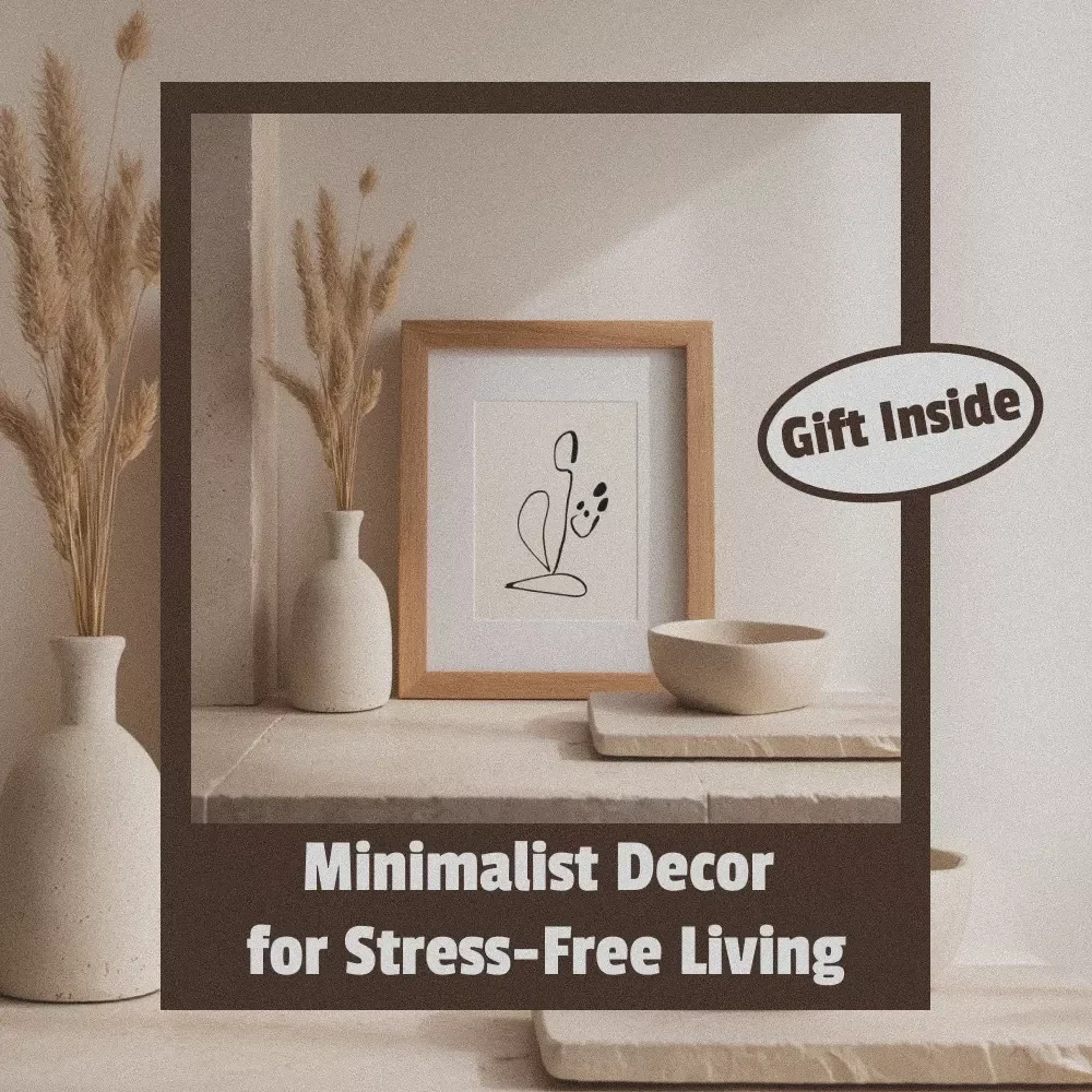 Minimalist Decor for Stress-Free Living | Digital Guide to Decluttering, Simple Home Design, AI Room Planning, and Modern Minimalist Lifestyle