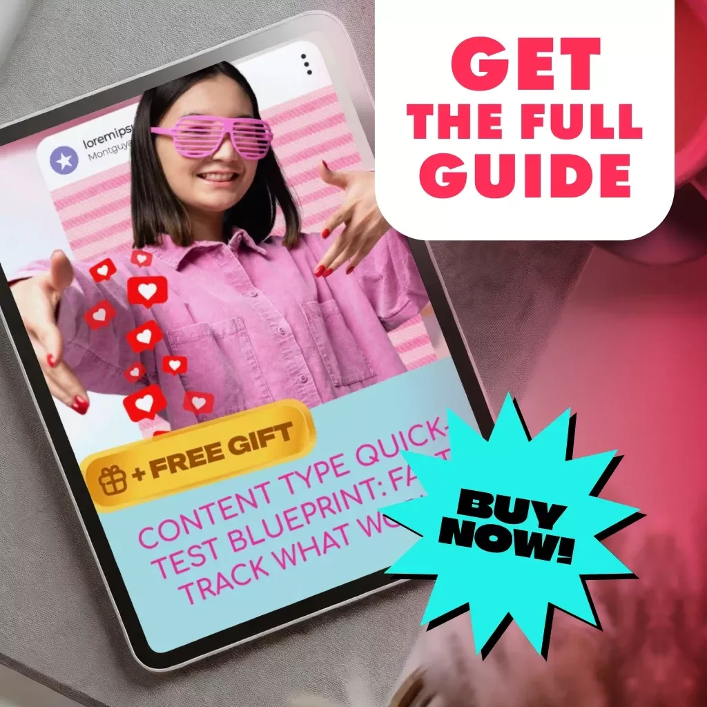 Content Type Quick-Test Blueprint: Fast-Track What Works | Guide, eBook, Checklist | Quick System for Testing Content Types