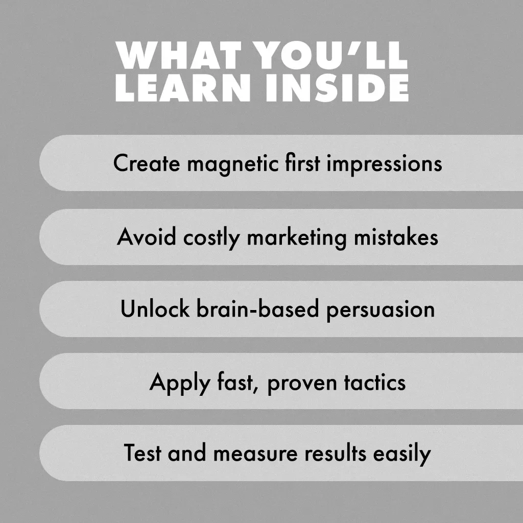The 0.5 Seconds Rule: How to Capture Attention Instantly | Guide to First Impressions, Marketing, and Human Perception | Digital Download eBook