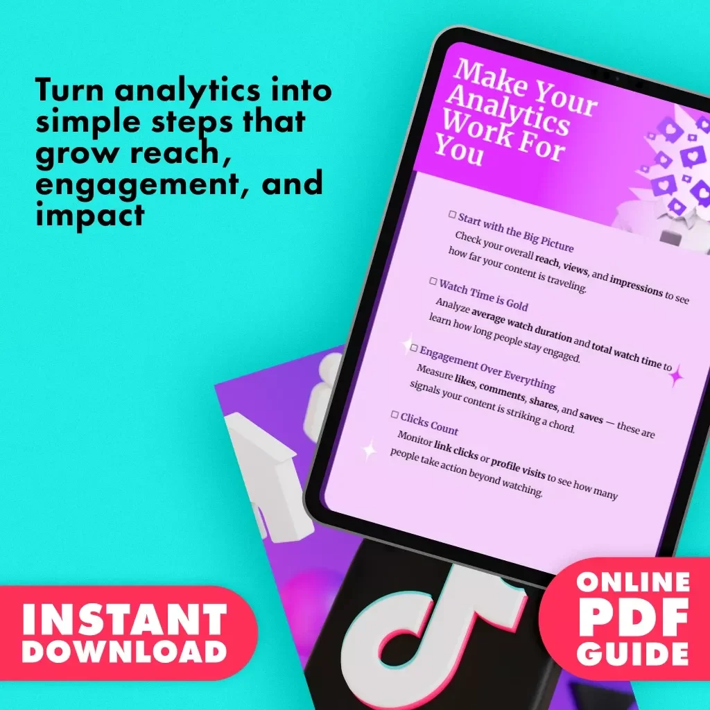 Make Your Analytics Work for You | Digital Checklist | What to Look at in Your Analytics | Social Media & Content Strategy Guide